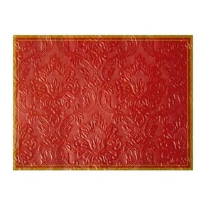 Geprgte Tischsets moire red